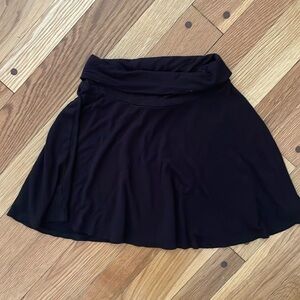 Amy Byer Girls Solid Black Knit Skirt Youth M 10 12